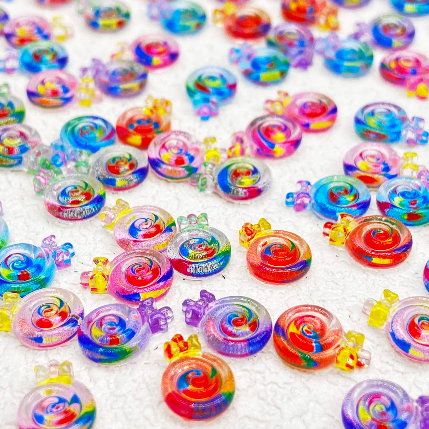 Mini Rainbow Lollipops