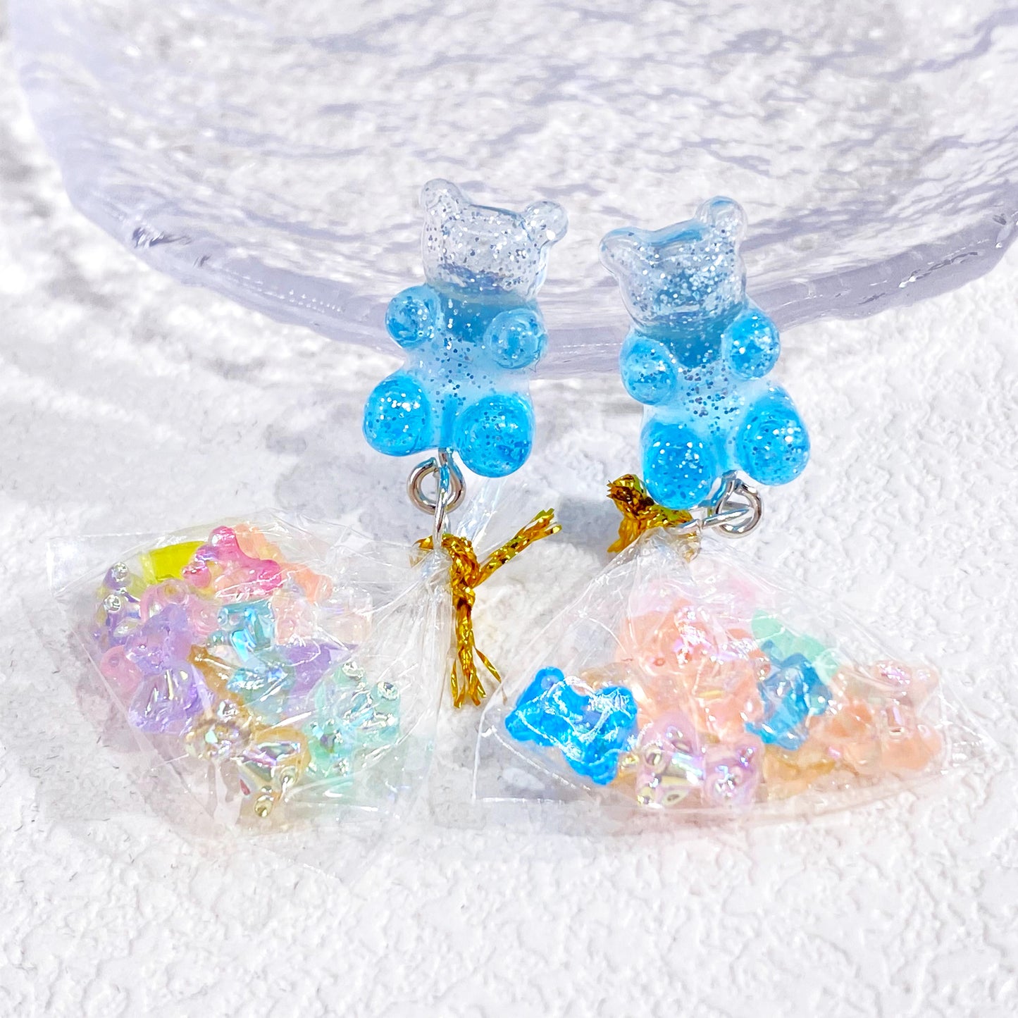 Gummy Bb Bear Purple Resin Costume Jewellery