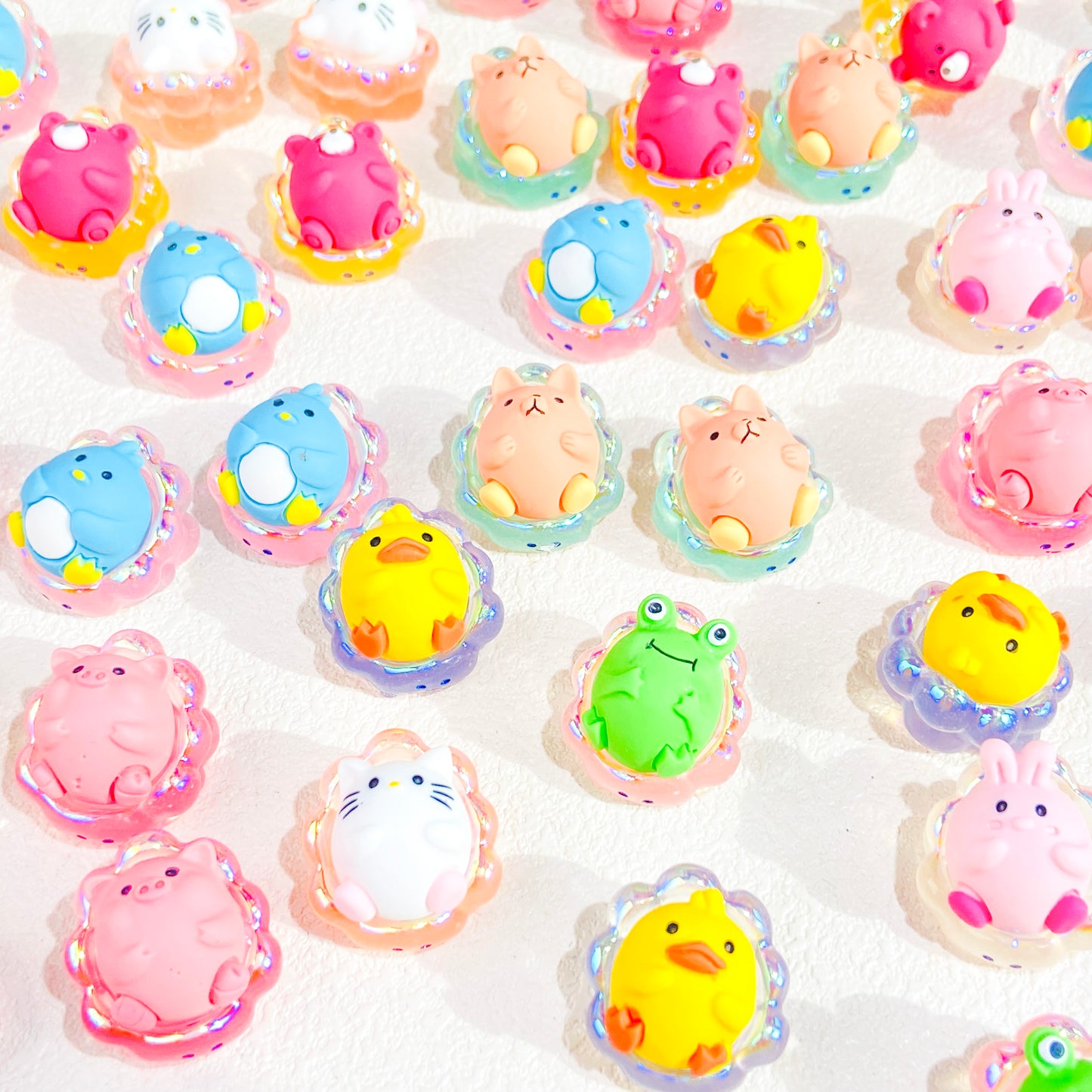 Luminous Cloud Sofa 3D Doll Resin DIY Charms