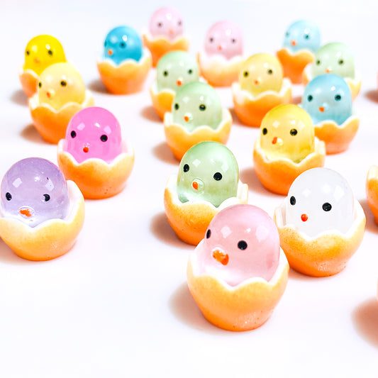 Luminous Newly Hatched Chick Resin DIY Charms