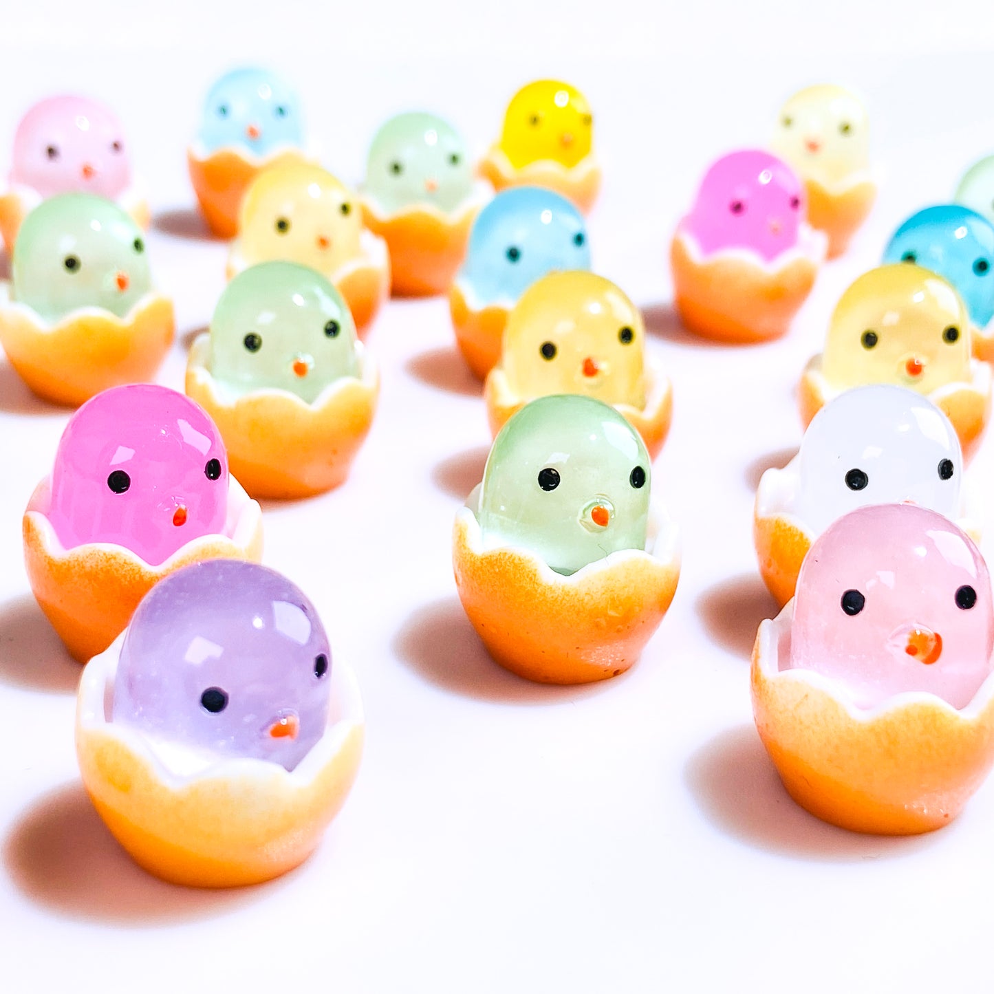Luminous Newly Hatched Chick Resin DIY Charms