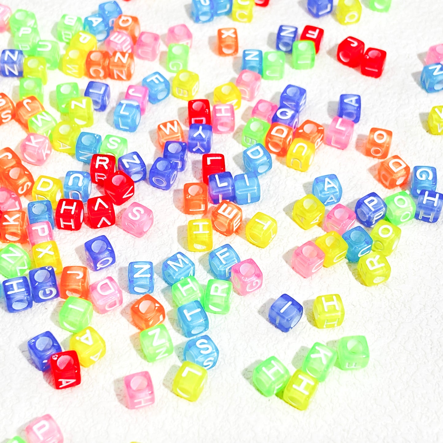 Rainbow Letter Beads
