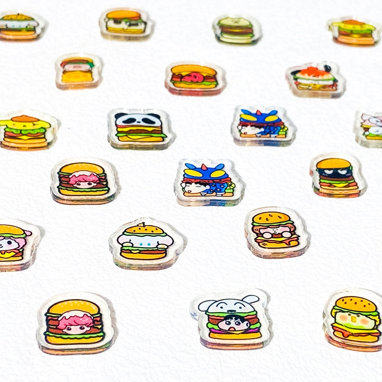 Acylic cartoon slices Resin DIY Charms