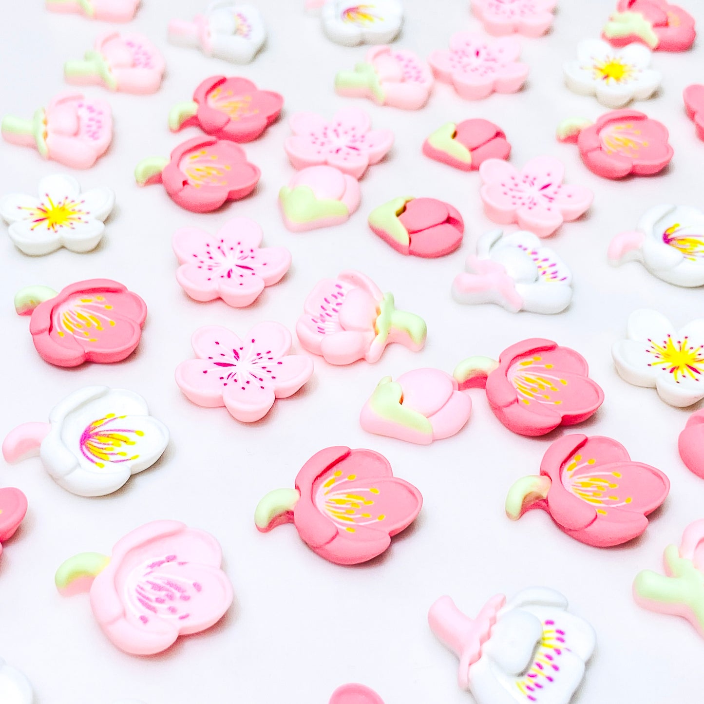 Cherry Blooms Resin DIY Charms