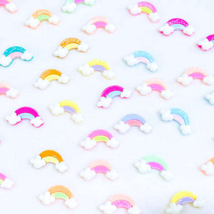 Rainbow Marshmallow Resin DIY Charms