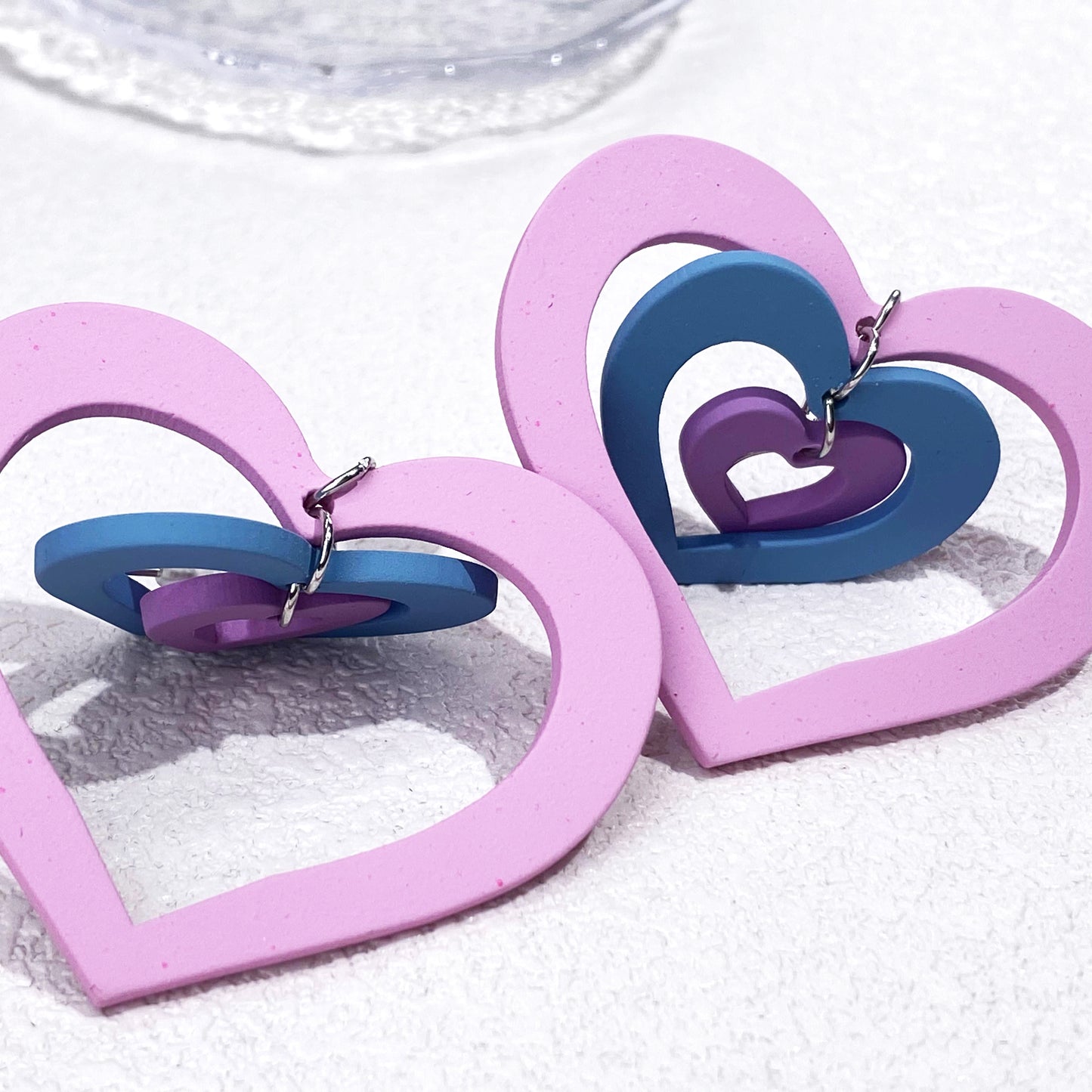 Gentle Heart Hues Resin Costume Jewellery