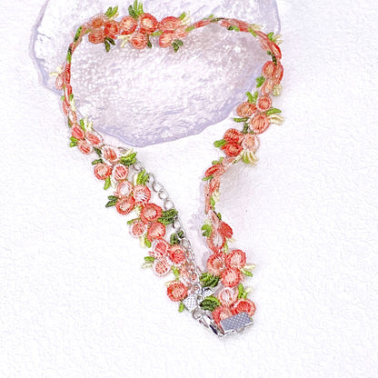 Flower Chocker(Rose)Woven Costume Jewellery