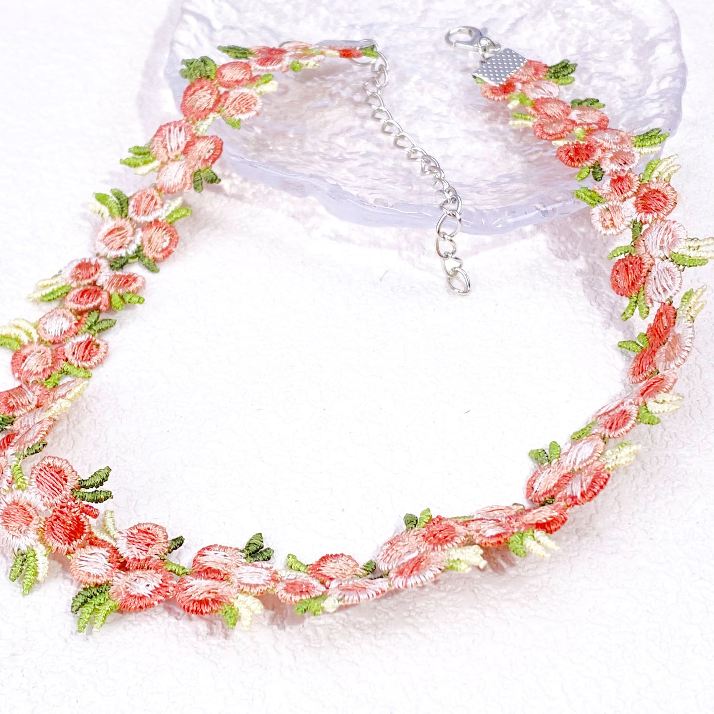 Flower Chocker(Rose)Woven Costume Jewellery