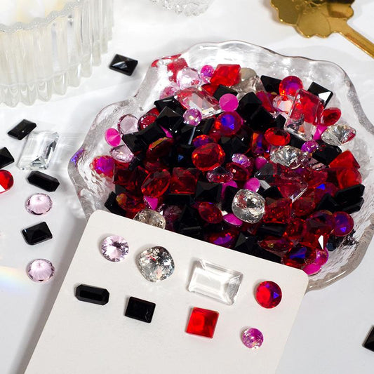 Black Pink Glass Diamond DIY Supplies