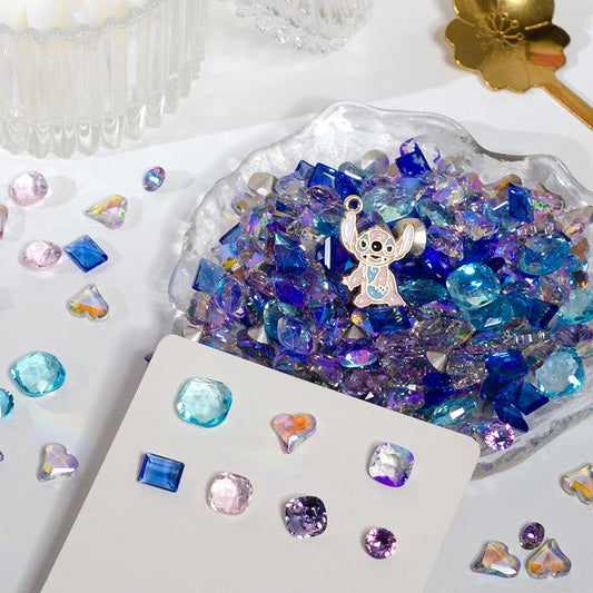 Purple Spectrum Glass Diamond DIY Supplies