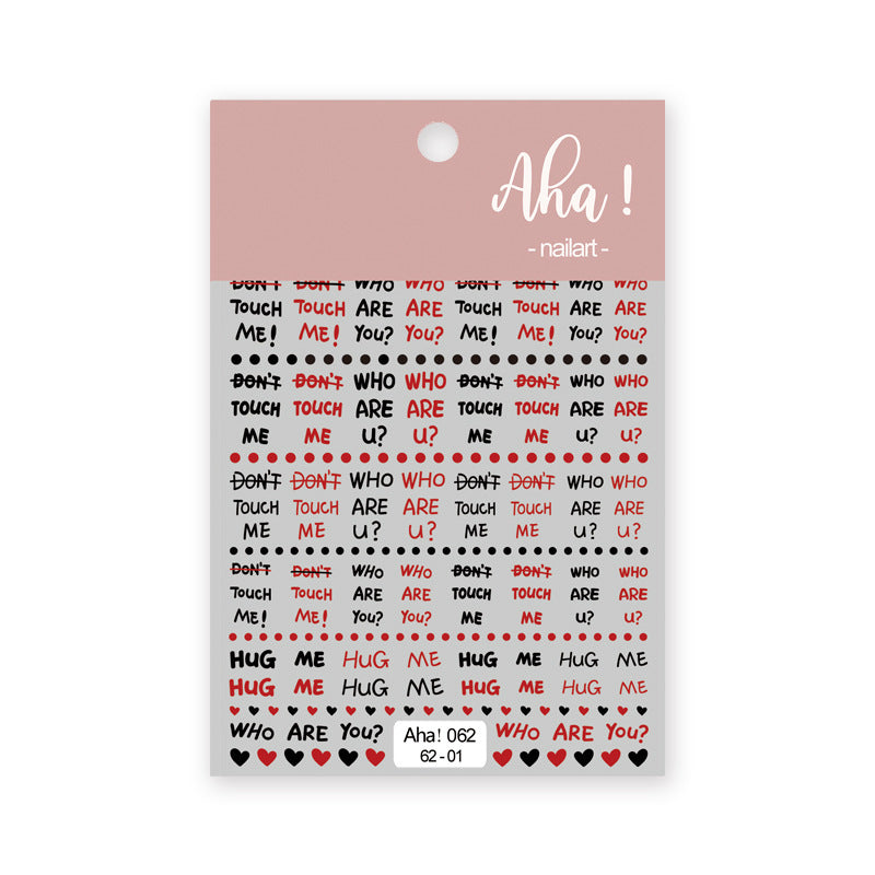 Gothic Cutie Nail Art Stickers 5D Embossed