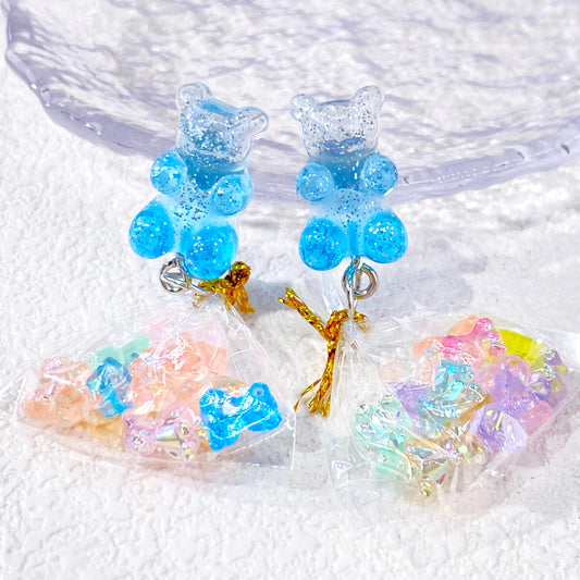 Gummy Bb Bear Purple Resin Costume Jewellery