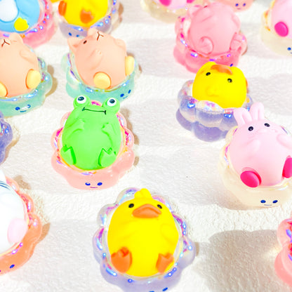 Luminous Cloud Sofa 3D Doll  Resin DIY Charms