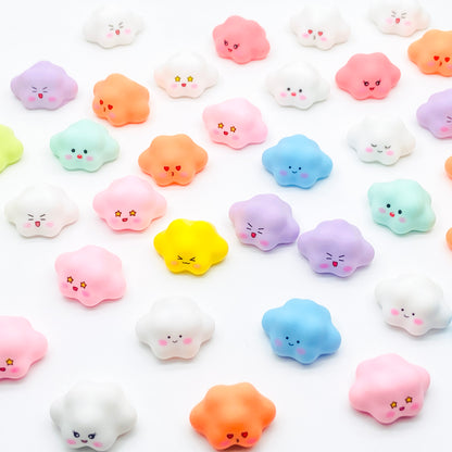Luminous Macaron Clouds Resin DIY Charms