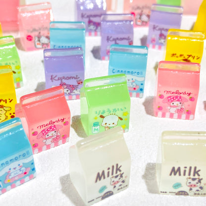Cartoon Milk Carton Resin DIY Charms
