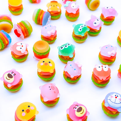 Luminous 3D Burgers Resin DIY Charms