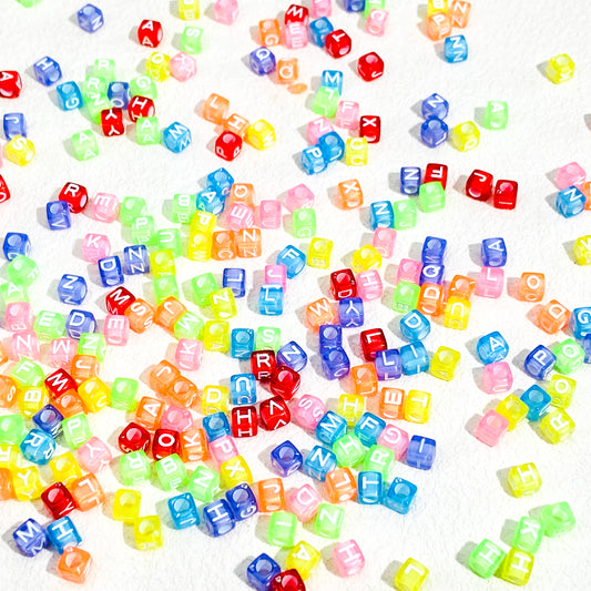 Rainbow Letter Beads