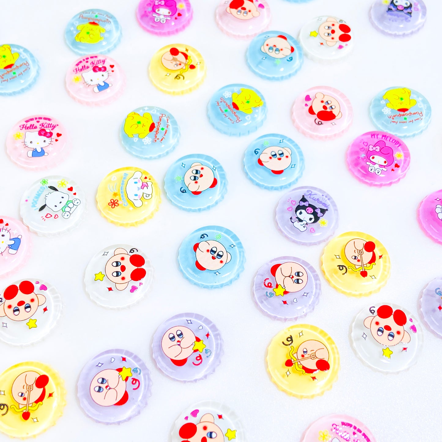 Cartoon  Bottle Caps Resin DIY Charms