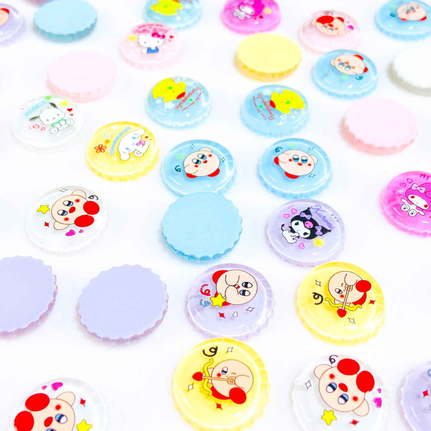 Cartoon  Bottle Caps Resin DIY Charms