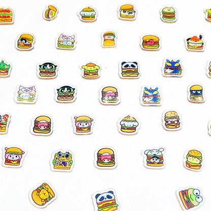 Acylic cartoon slices Resin DIY Charms
