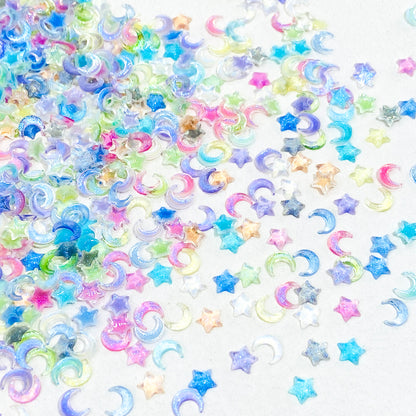 Translucent Galaxy (Star / Moon ) Resin DIY Charms