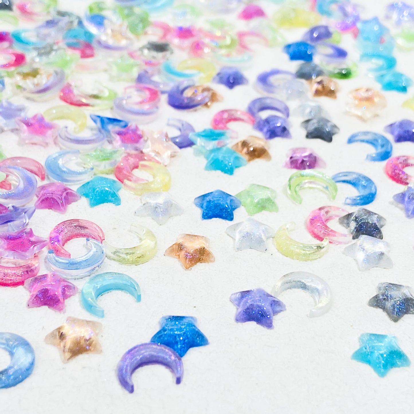 Translucent Galaxy (Star / Moon ) Resin DIY Charms