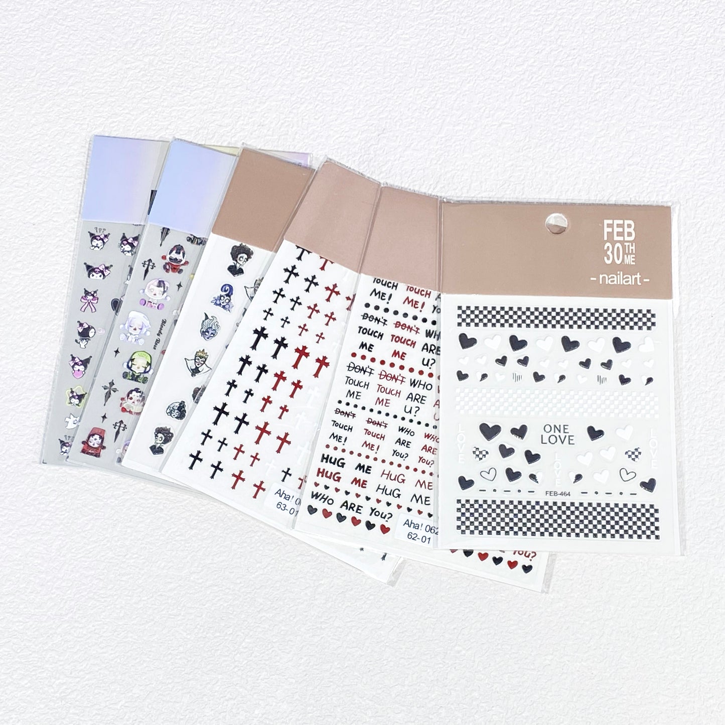 Gothic Cutie Nail Art Stickers 5D Embossed