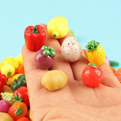 3D Mix Fruits N Plants Resin DIY Charms