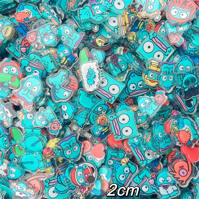 Acylic cartoon slices Resin DIY Charms