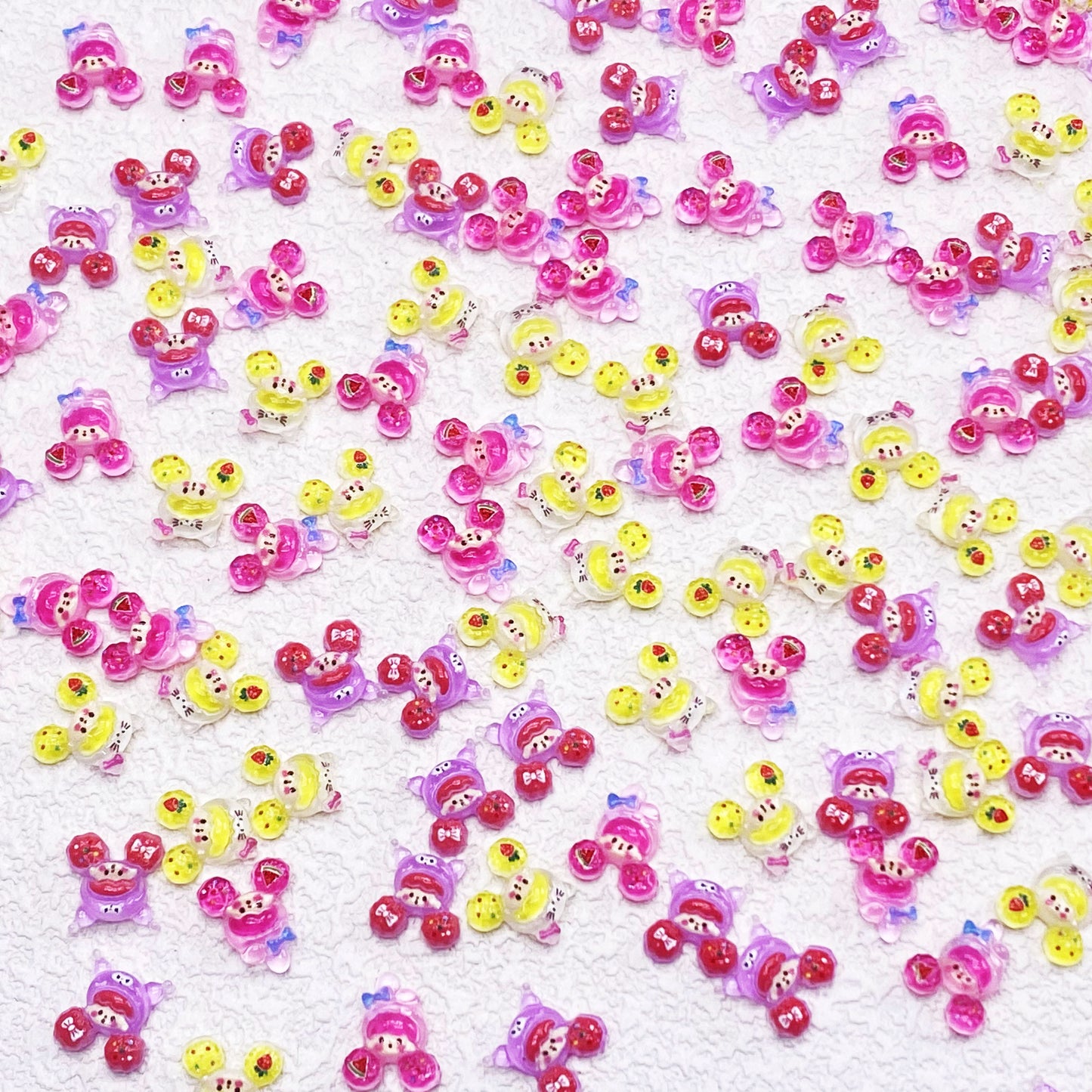 Tricolor Girl Resin Charm