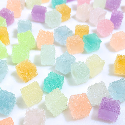 Luminous Sour Candy Cube Resin DIY Charms