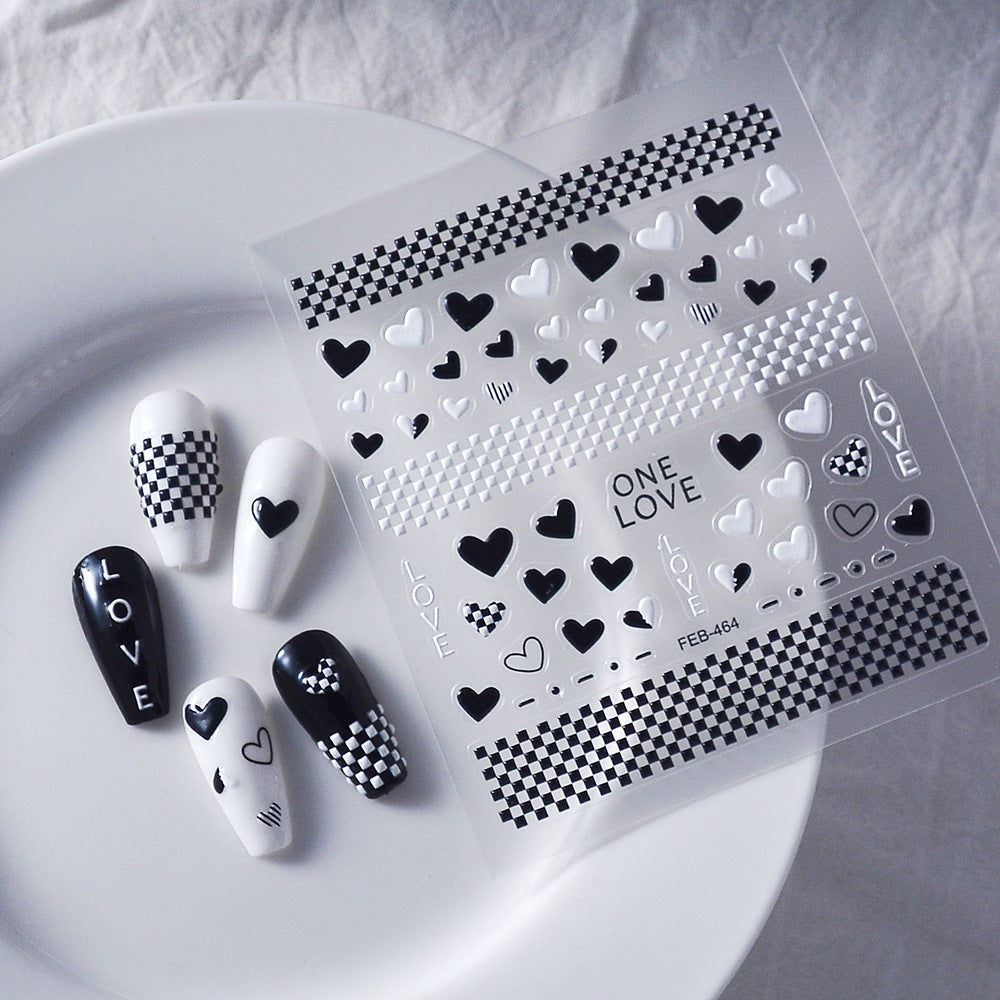 Gothic Cutie Nail Art Stickers 5D Embossed