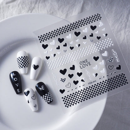 Gothic Cutie Nail Art Stickers 5D Embossed