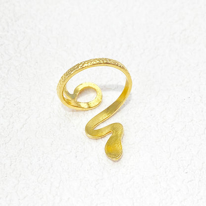 Golden snake ring Stainless Steel