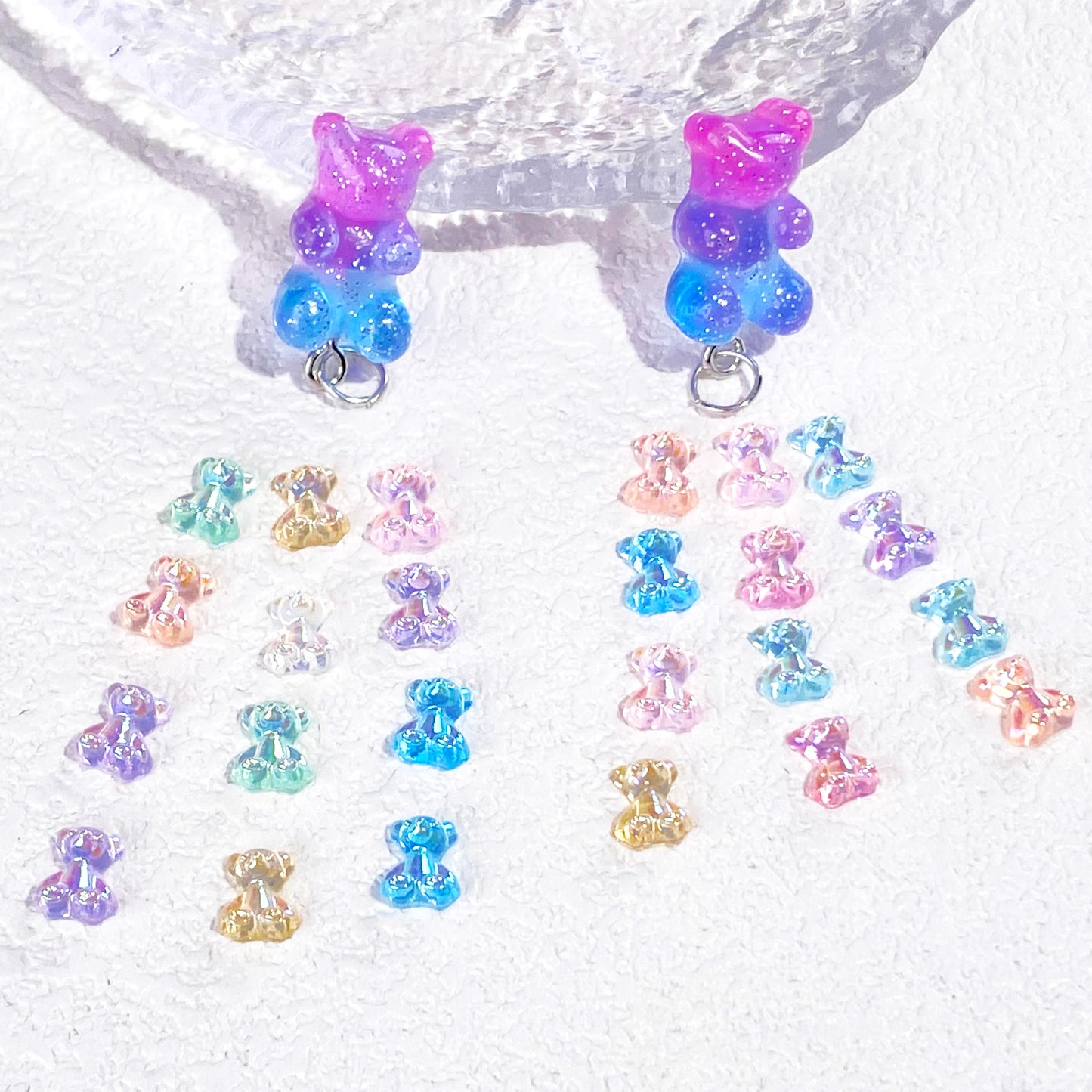 Gummy Bb Bear Blue Resin Costume Jewellery