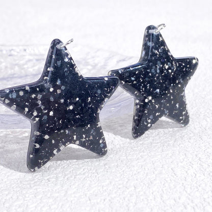 Super Star(Black) Resin Costume Jewellery