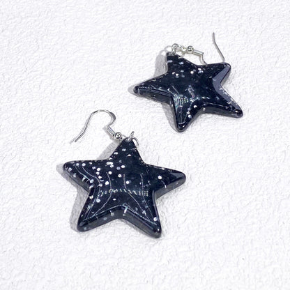 Super Star(Black) Resin Costume Jewellery