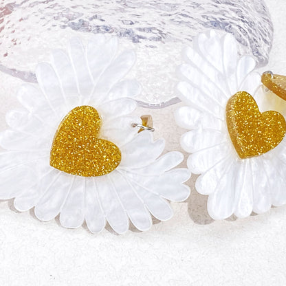 Flower Heart(Dream Flower With Aurora Color) Resin Costume Jewellery