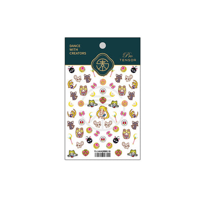 Colorful dopamine Nail Art Stickers 5D Embossed