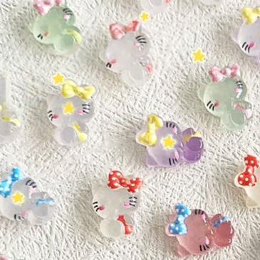 Color Changing Little Kitty Resin DIY Charms